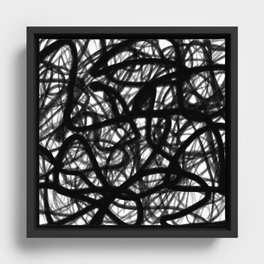 Minimal Art. Abstract 37 Framed Canvas