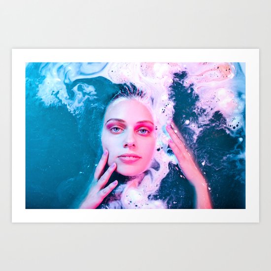 She Comes from the Sea Art Print