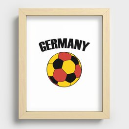 Germany Soccer Ball - Deutschland Football Recessed Framed Print
