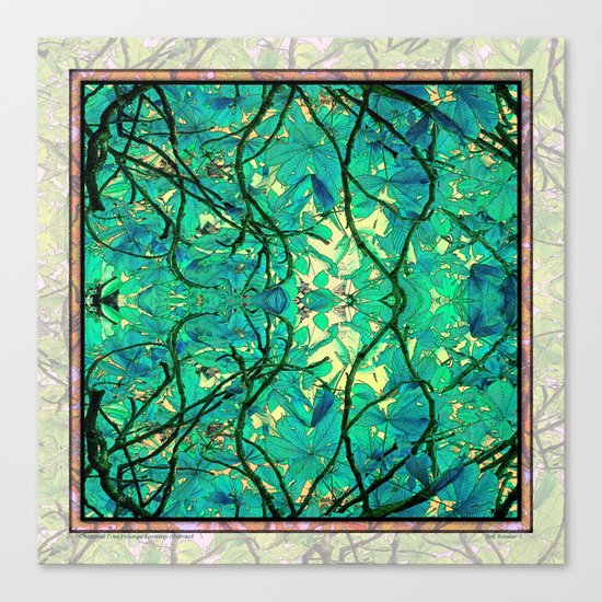 CHESTNUT FOLIAGE FANTASY ABSTRACT Canvas Print