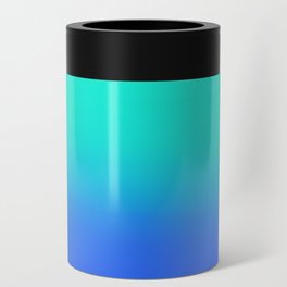 Digital ombre effect of cyan blue purple Can Cooler