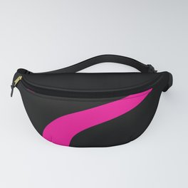 Simple Waves 3 - Magenta and Black Fanny Pack