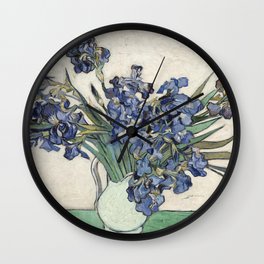 Vincent Van Gogh - Irises 2 Wall Clock