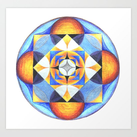 Solar Kaleidoscope (ANALOG zine) Art Print
