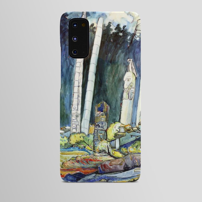 Emily Carr - Totems, Tanoo - Canada, Canadian Oil Painting - Group of Seven Android Case