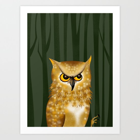Owl Art Print