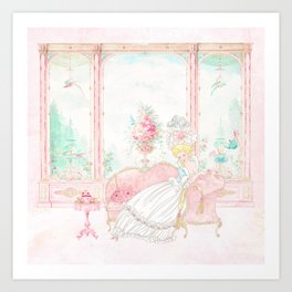 Marie Antoinette, Conservatory High Tea Art Print