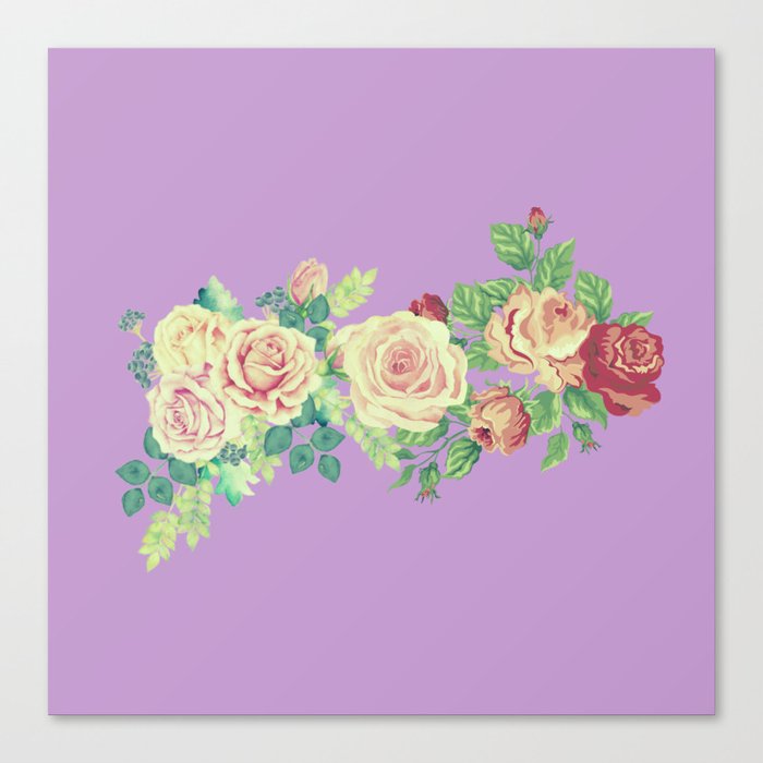 retro-floral design  Canvas Print