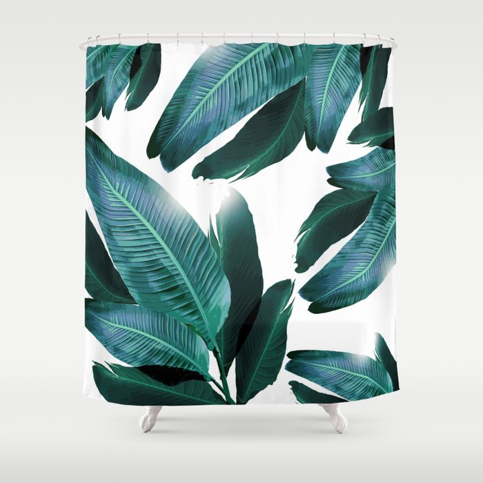 Banana Leaf Tropical Palm Leaf Banana Palm Flowing Palms Blues