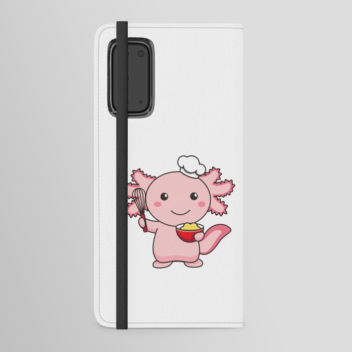 Sweet Baker Axolotl Funny Animals That Bake Android Wallet Case