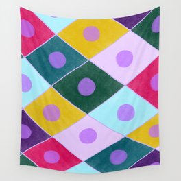 harlequin quadrille Wall Tapestry