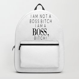 Office Decor, Boss Bitch, God Is A Woman, Gift For Boss Backpack | Typography, Homedecor, Boss, Bossy, Graphicdesign, Officewallart, Wallart, Officedecor, Giftforboss, Mugs 