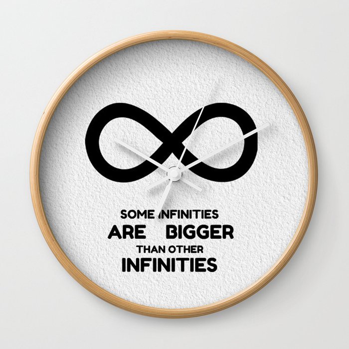 Some infinities are bigger than other infinities Wall Clock