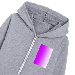 Color Fade To White Ombre 54 Kids Zip Hoodie