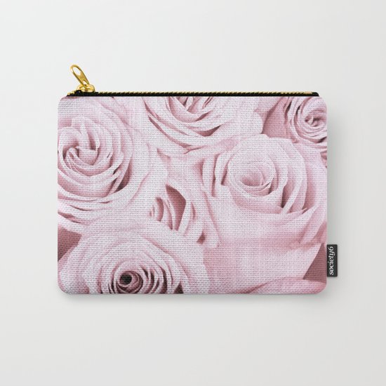 Pink Roses Flowers - Rose and flower pattern Carry-All Pouch