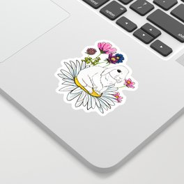 Wildflower Bunny Sticker