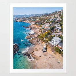 Laguna Beach Coastline Art Print