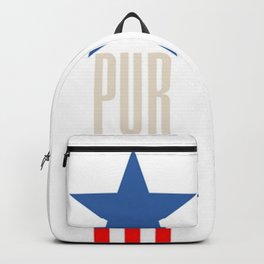 red white and blue Star PUR Flag Backpack | Puertorico, Olympicpuertorico, Bluestar, Digital, Puertorricanisland, Tropical, Stripes, Pur, Graphicdesign, Island 
