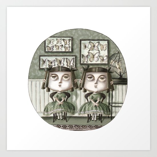 Erma and Dulcibelle Moffatt Art Print