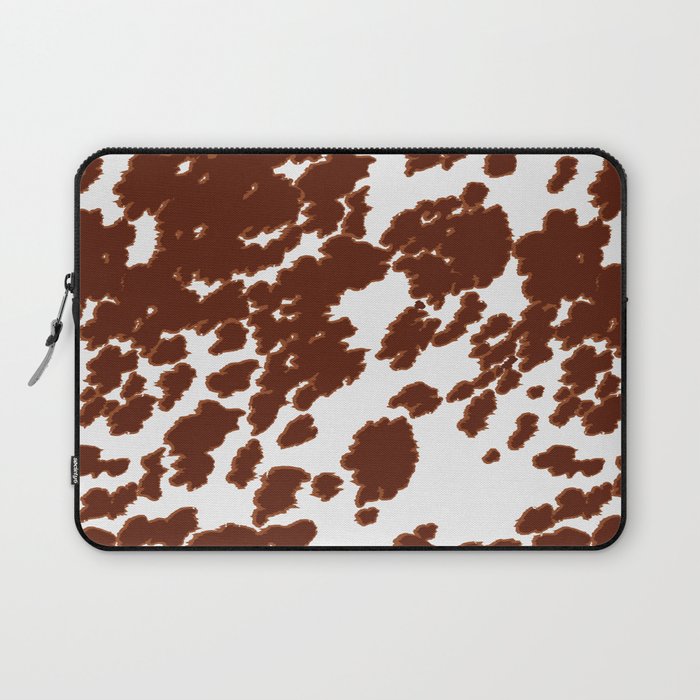 Brown Longhorn Cow Hide Design  Laptop Sleeve