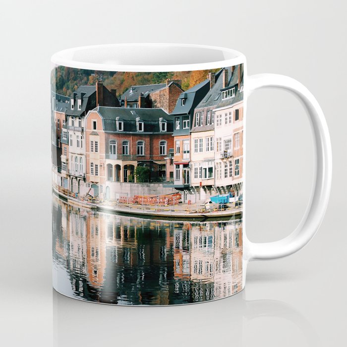 VILLAGE - HOUSE - RIVER - REFLECTION - PHOTOGRAPHY Coffee Mug