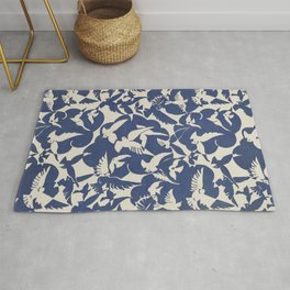 Pigeons In White and Blue (1928) Area & Throw Rug