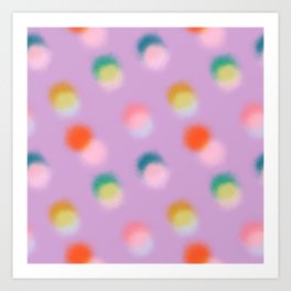 Colorful Dots Pattern Art Print