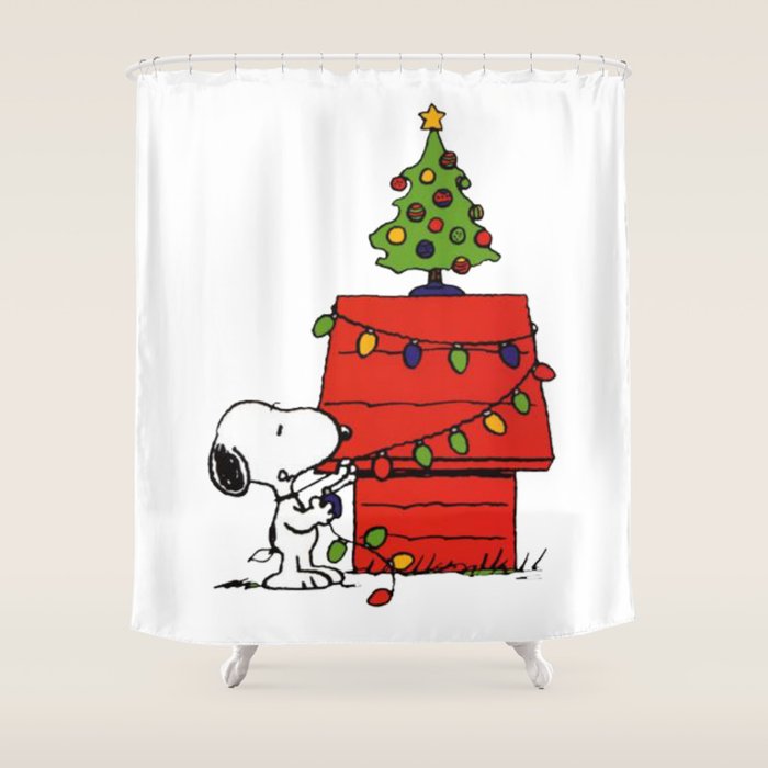 Snoopy Prepare Shower Curtain By Kanagawa Society6 Snoopy Prepare Shower Curtain