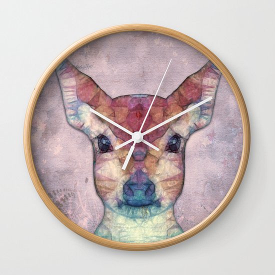 Abstract Fawn Wall Clock