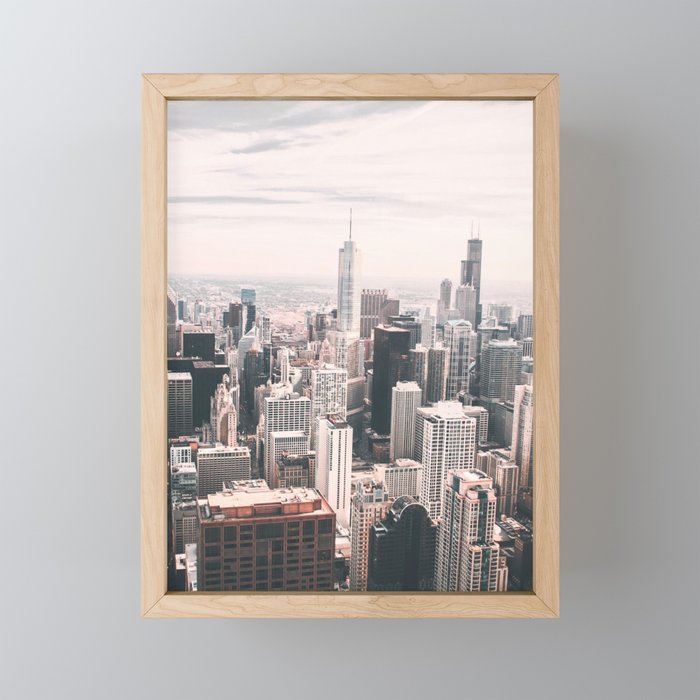 Chicago Skyline Framed Mini Art Print