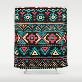 Tribal vintage ethnic illustration pattern Shower Curtain