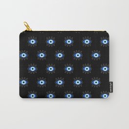 Evil Eye on Black Carry-All Pouch