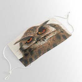 Great horned owl by George Edwards, 1758 (benefiting The Nature Conservancy) Face Mask