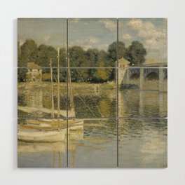 The Argenteuil Bridge - Claude Monet Wood Wall Art