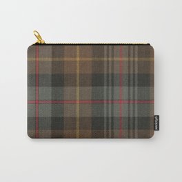 Vintage Brown Gray Tartan Plaid Pattern Carry-All Pouch