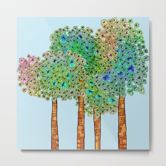 Tree Grove Metal Print