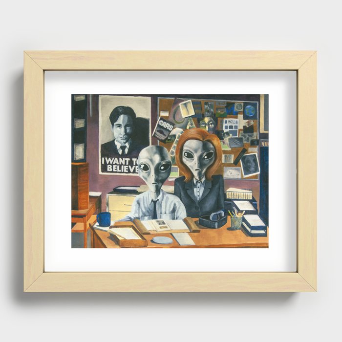 X-Files - Agent Grey Recessed Framed Print