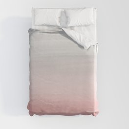 Touching Blush Gray Watercolor Abstract #1 #painting #decor #art #society6 Duvet Cover