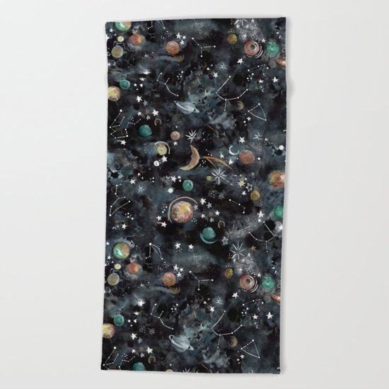 Cosmic Universe Beach Towel
