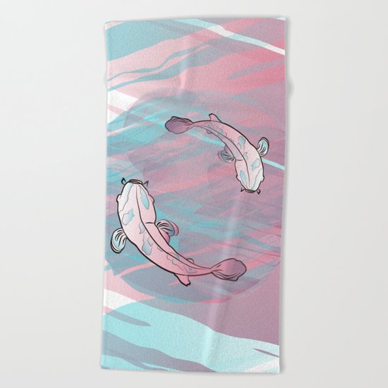 La vie en rose Beach Towel