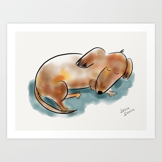 Dachshund Art Print