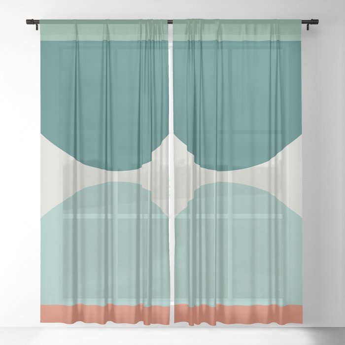 Abstract Geometric 20 Sheer Curtain
