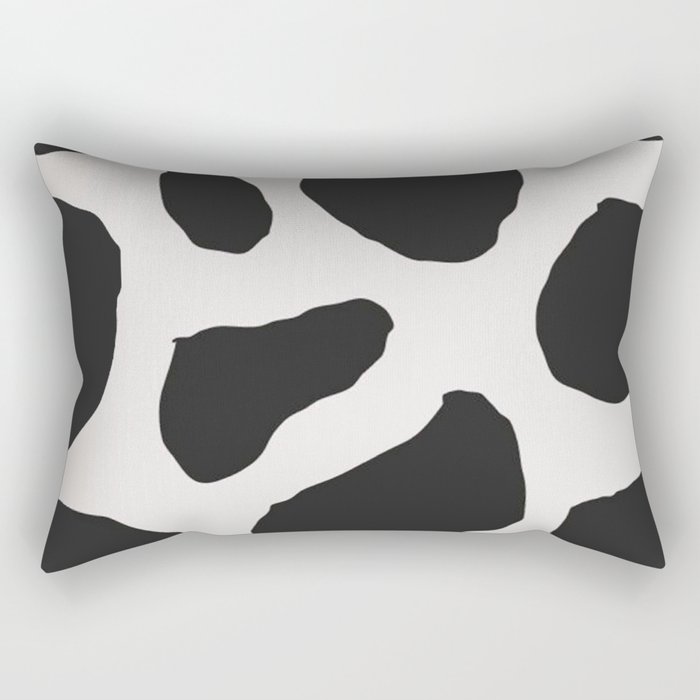 Cowhide black and white Rectangular Pillow