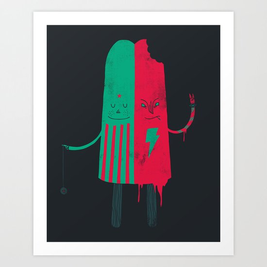 Non-Identical Twins Art Print