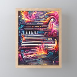 Music Art work Framed Mini Art Print