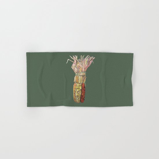 Colorful Corn for Thanksgiving, Autumn, Harvest, and the Holidays Hand & Bath Towel