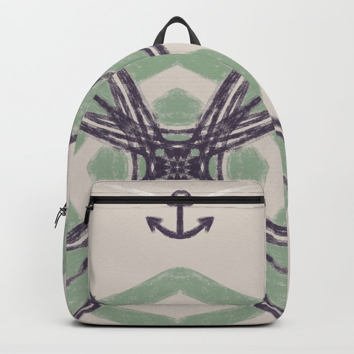 Nautical Crayon Art - Sailing 1 Backpack