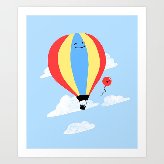 Balloon Buddies Art Print