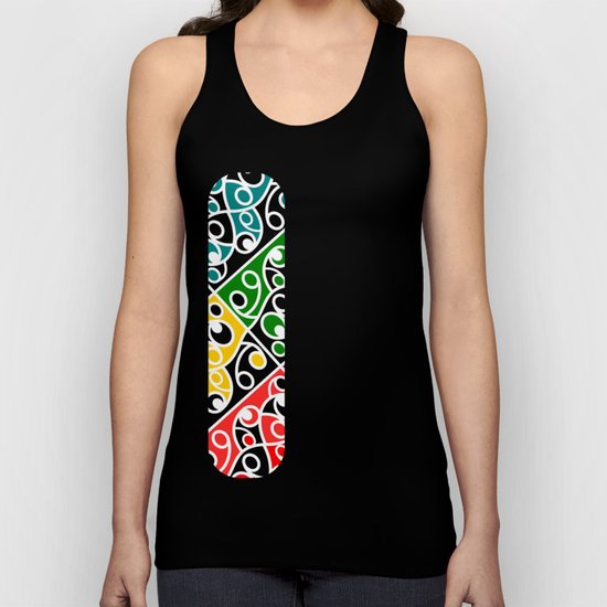 Maori Kowhaiwhai Pattern Unisex Tank Top