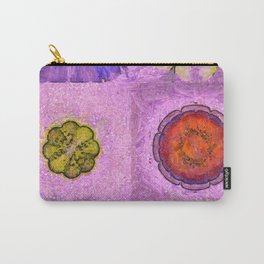 Blowess Make-Up Flowers  ID:16165-113145-47260 Carry-All Pouch | Texture, Dreamy, Admirablelean Toseduction, Art, Painting, Paintingassorted, Watercolor, Pattern, Hitched, Instances 
